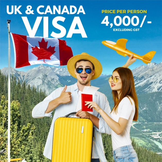 UK & CANADA VISA ONLY @4000/-PP